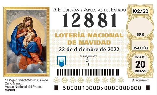 Numero 12881 loteria de navidad