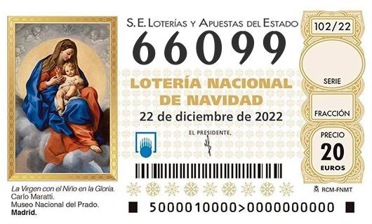 Numero 66099 loteria de navidad
