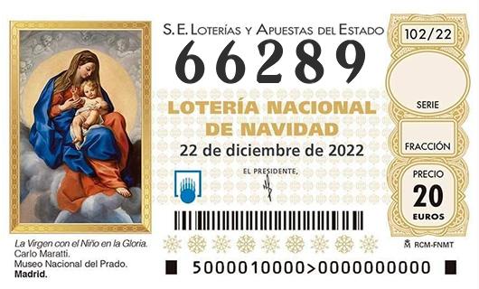 Numero 66289 loteria de navidad