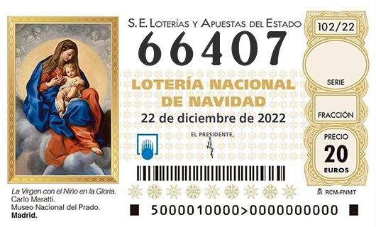 Numero 66407 loteria de navidad