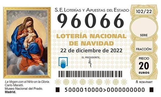 Numero 96066 loteria de navidad