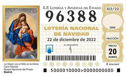 Numero 96388 loteria de navidad
