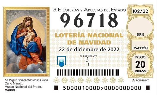 Numero 96718 loteria de navidad