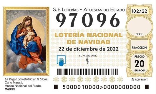 Numero 97096 loteria de navidad