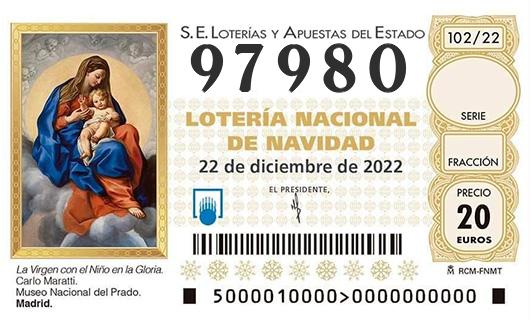 Numero 97980 loteria de navidad